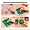 111 Pieces Christmas Ornament Making Kit Including 3 Inch Embroidery Hoops, 5 Inch Squares Plaid Fabric and Pink Mini Heat Press for DIY Christmas Decoration